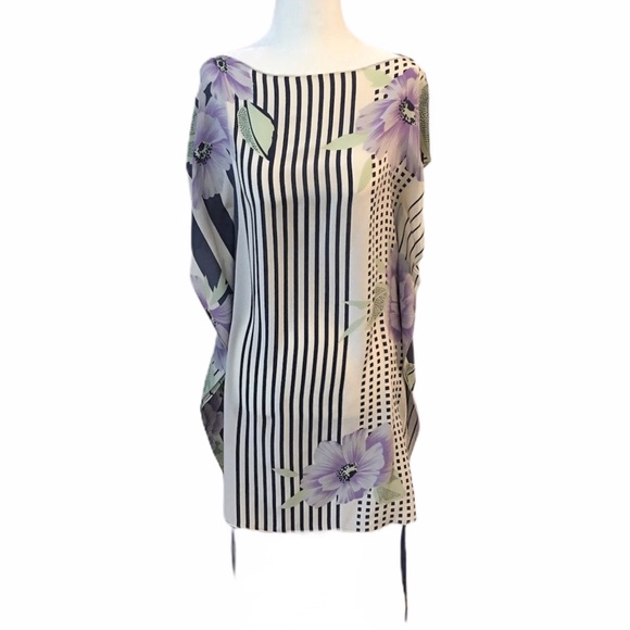 🚫 SOLD 🚫 Petticoat Alley Artsy Silk Tunic Top - Picture 2 of 15